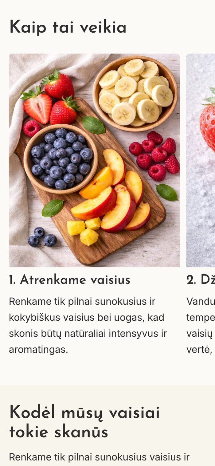 LioMelt telefone, ekranas 2