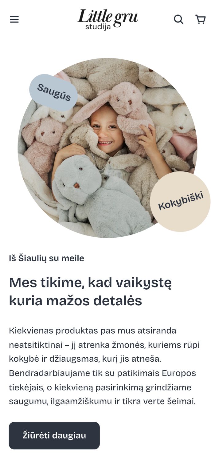 Little Gru studija telefone, ekranas 2